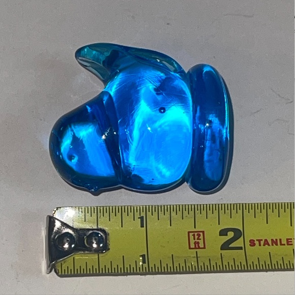 Vintage Red & Yellow Cardinal Love Glass Bird Figurine Signed Leo Ward Blue Lot - Picture 13 of 16